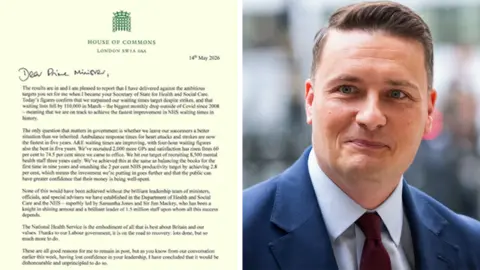 UK health secretary resigns, setting up a potential Labour leadership challenge to Keir Starmer